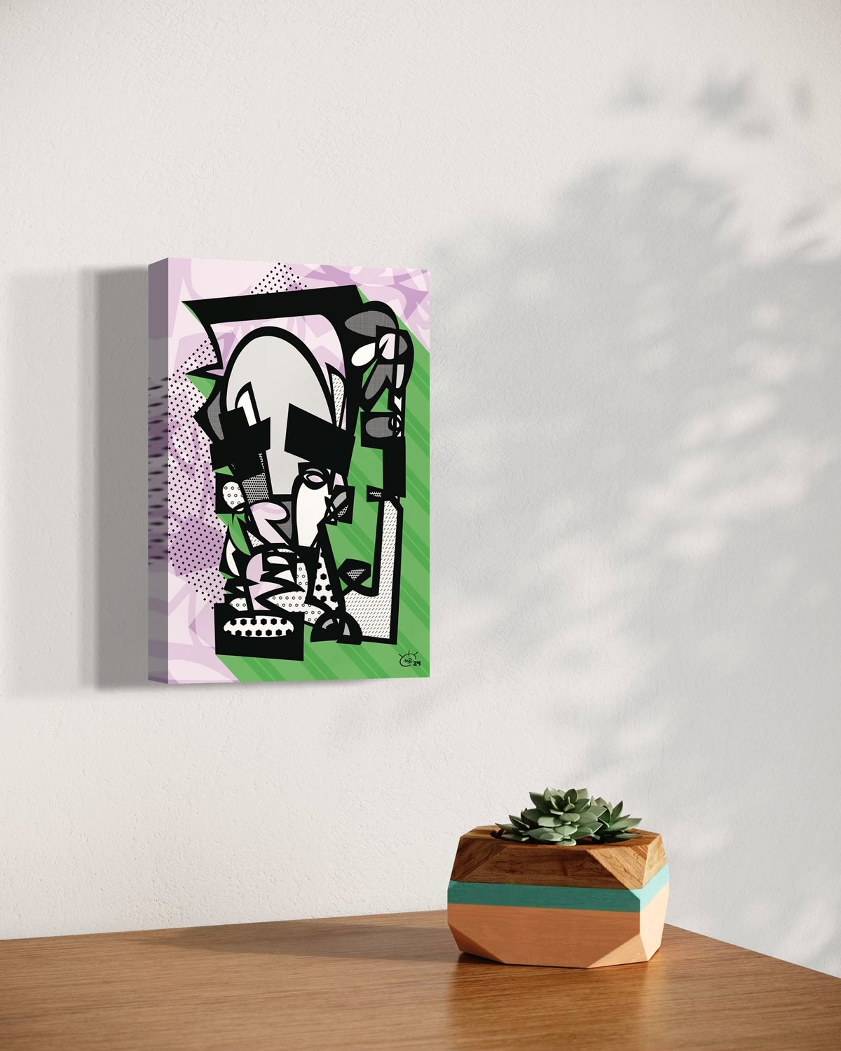 JUGGLA | Single line canvas art print