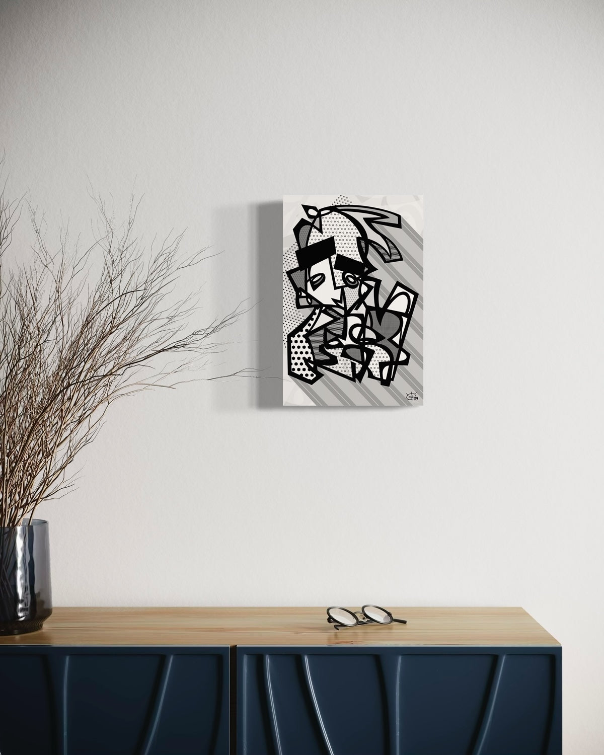 TIM IDO | Stylized modern abstract canvas art print