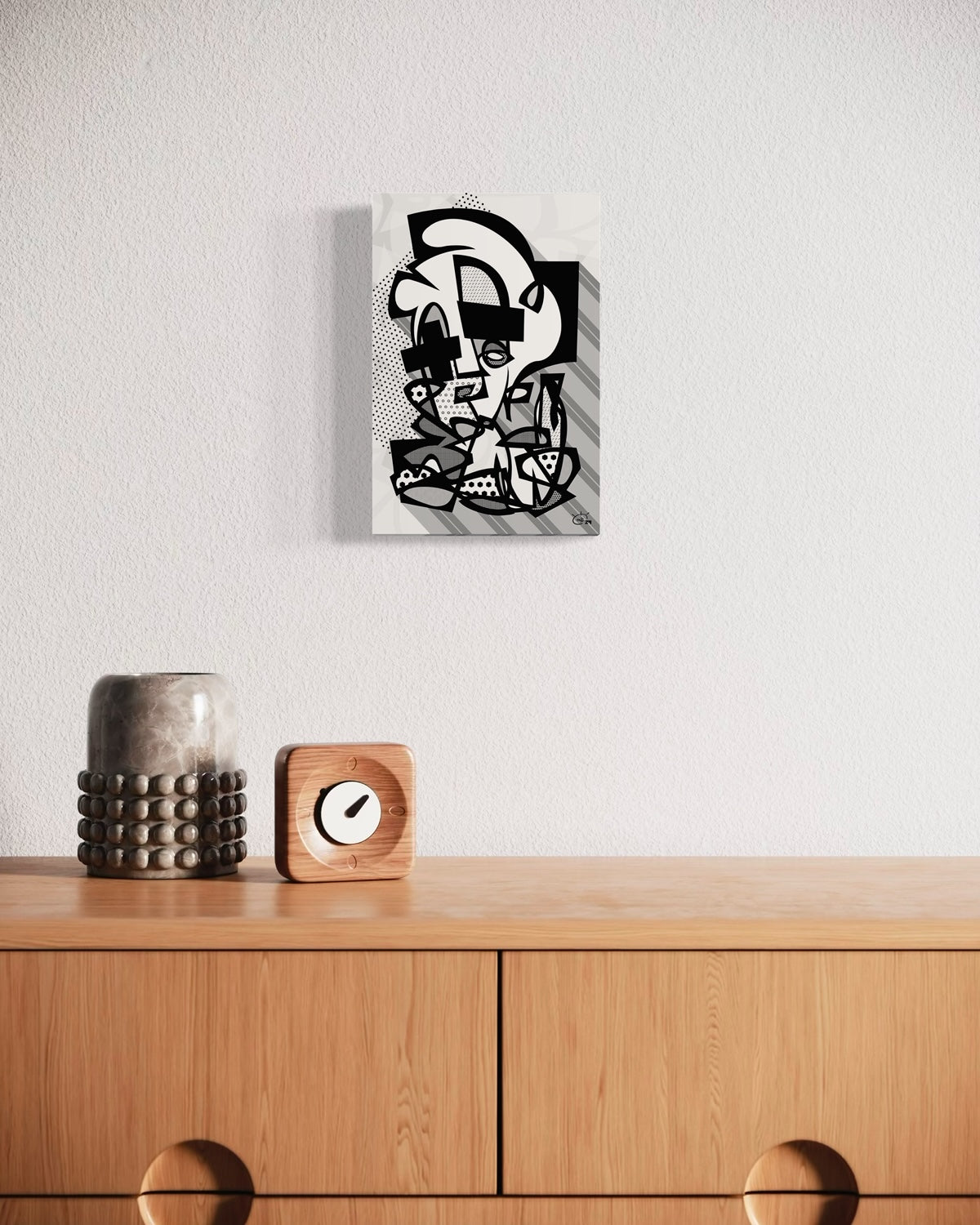 POPPA WHOPPA | Modern abstract fine canvas art print