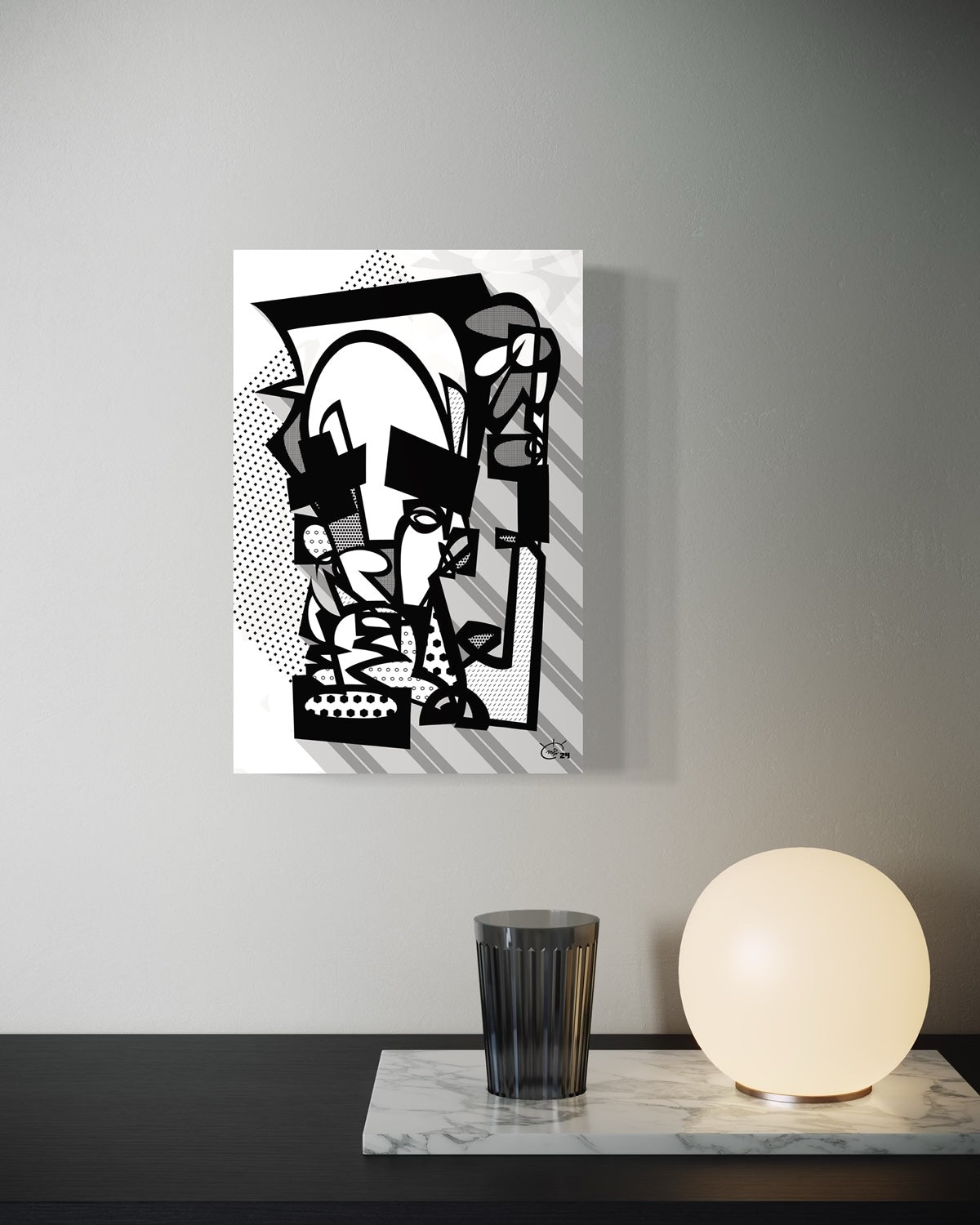 JUGGLA | Single line canvas art print