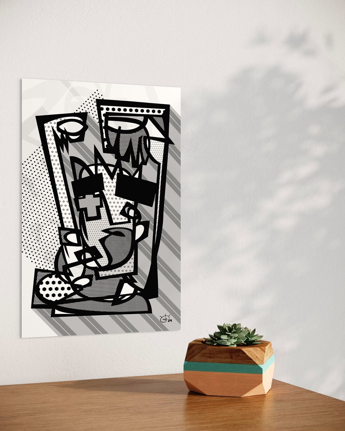 LIL WITCHA | One line modern abstract fine art poster