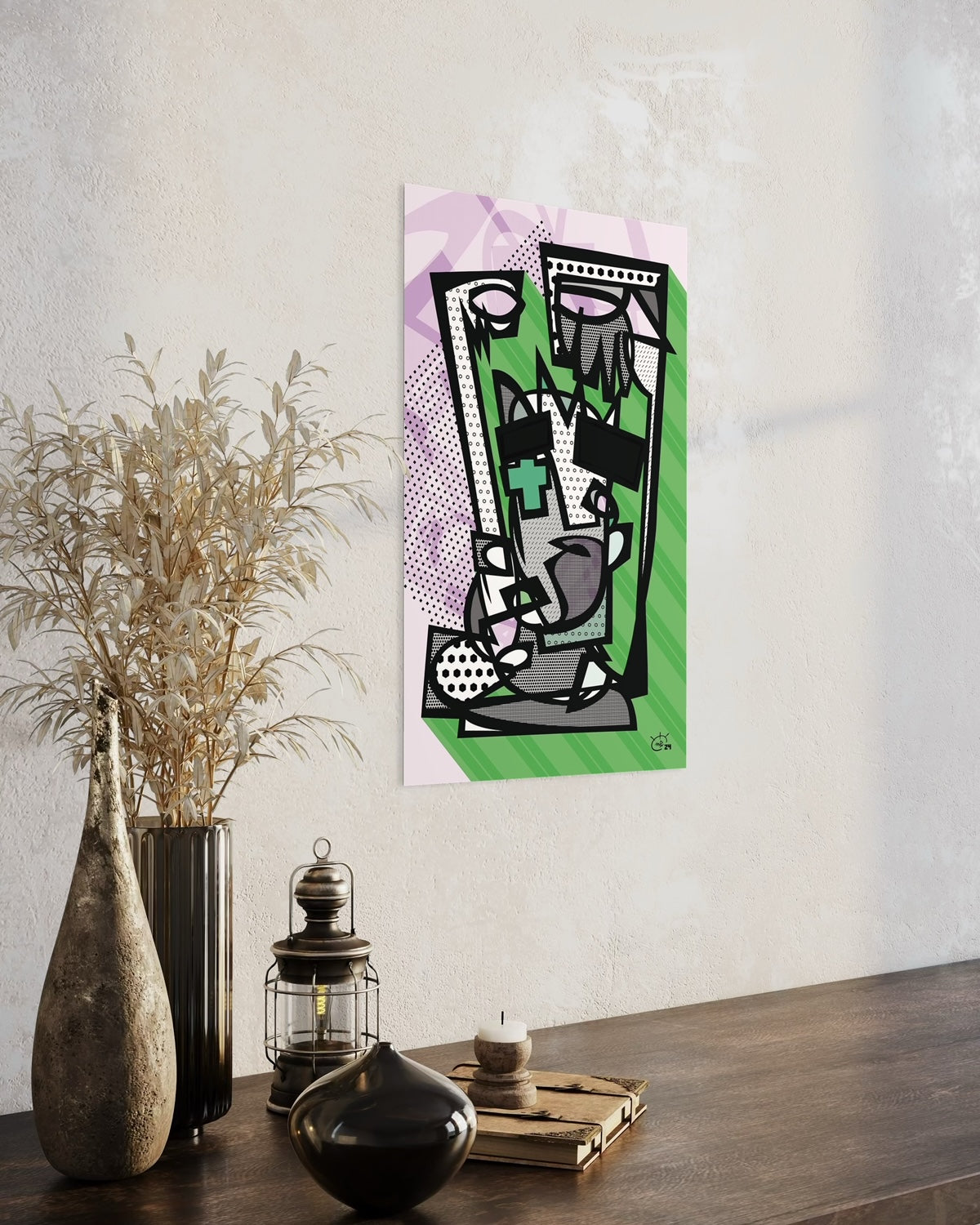 LIL WITCHA | One line modern abstract fine art poster