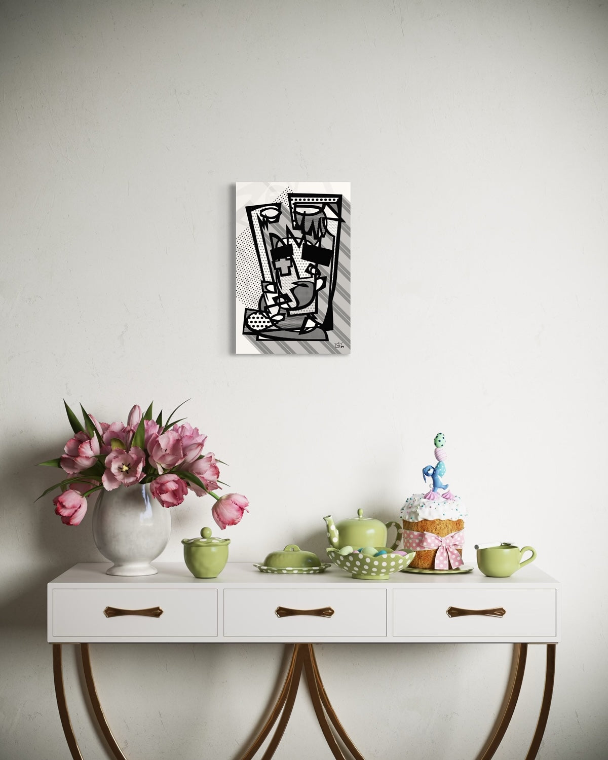 LIL WITCHA | Oneline canvas art print