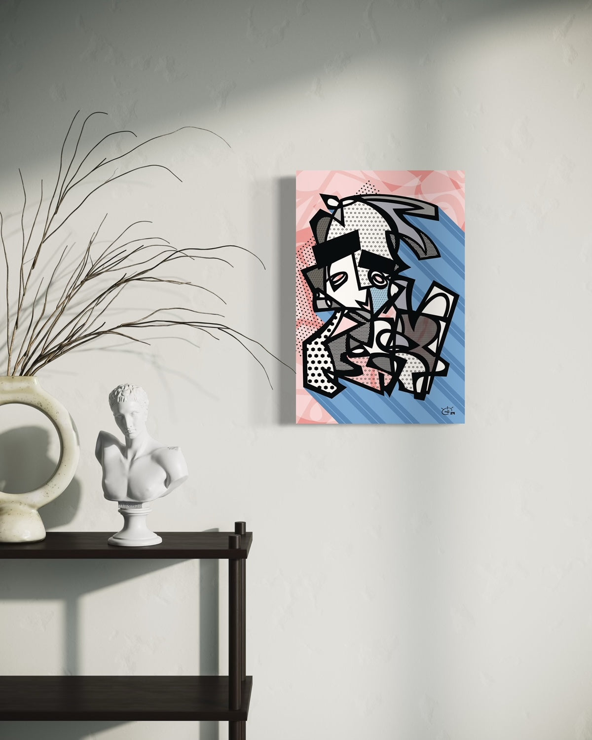 TIM IDO | Stylized modern abstract canvas art print