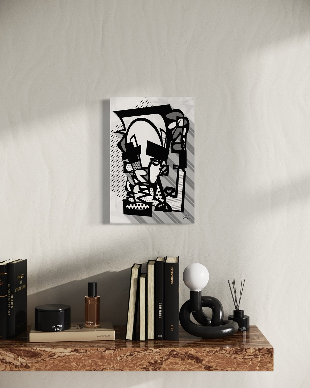 JUGGLA | Single line canvas art print