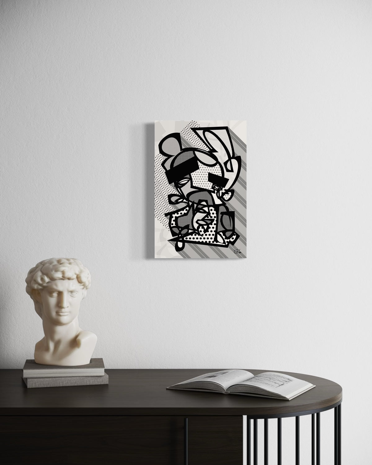 GORDO BORDO | Modern abstract canvas art print