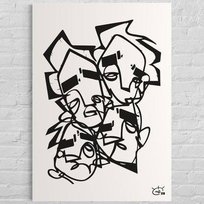LIFE IS NO SUGAR LICKIN | Canvas print