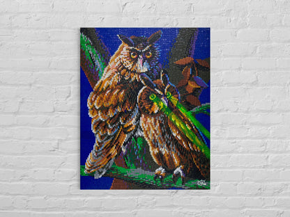 LASER OWL | Canvas print