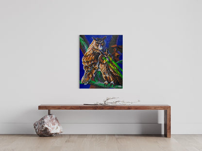LASER OWL | Canvas print