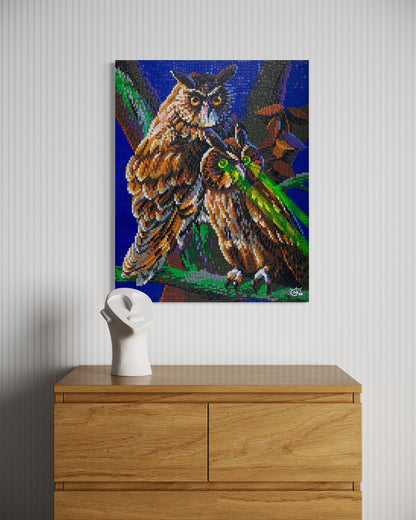 LASER OWL | Canvas print