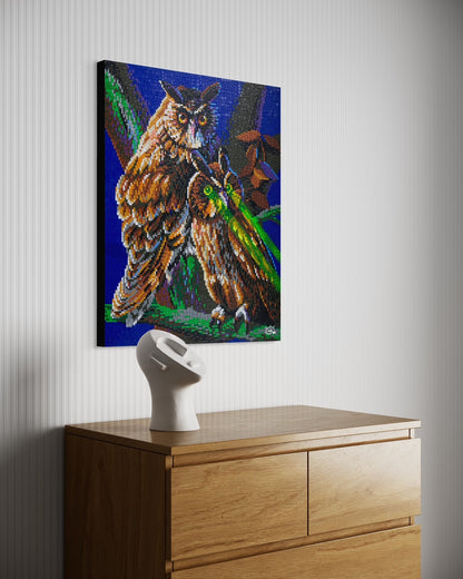 LASER OWL | Canvas print