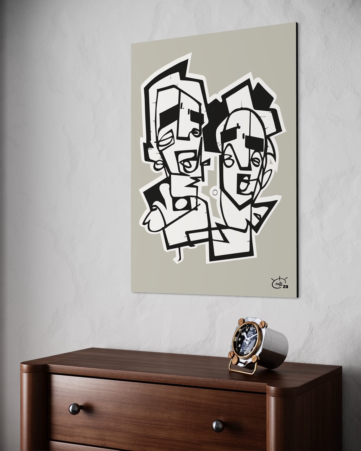 LAST BOYSCOUTS | One line abstract canvas art print