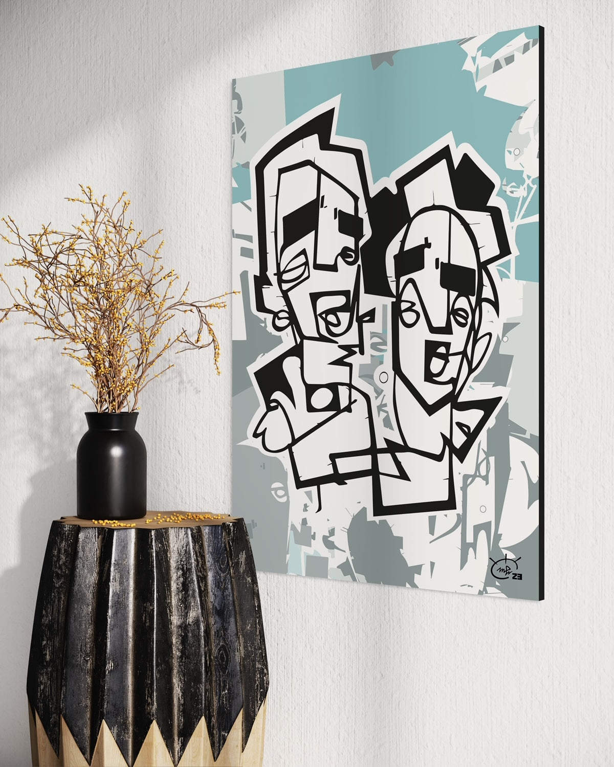 LAST BOYSCOUTS | One line abstract canvas art print