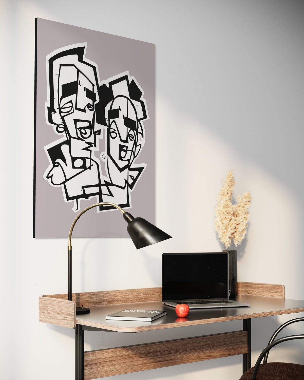 LAST BOYSCOUTS | One line abstract canvas art print