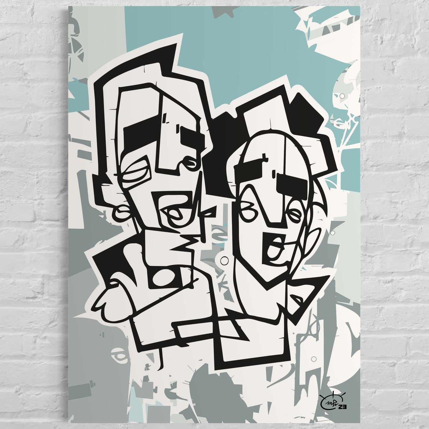 LAST BOYSCOUTS | One line abstract canvas art print