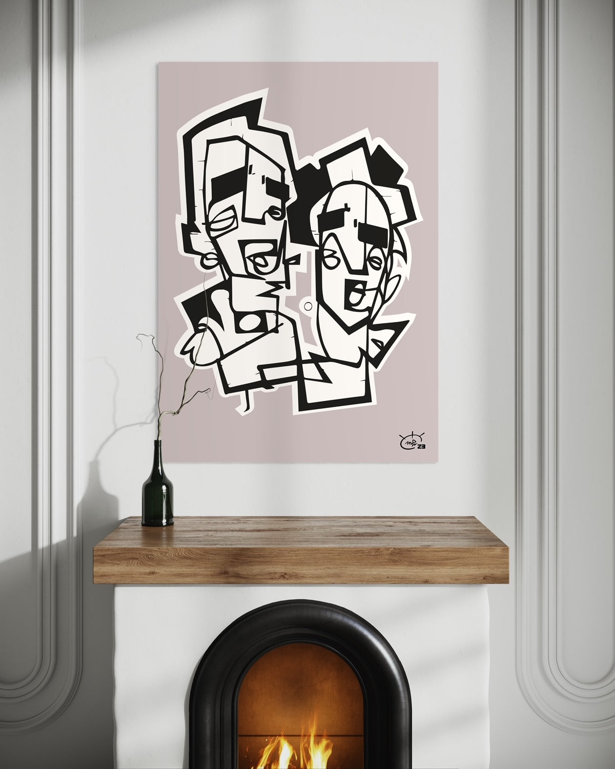 LAST BOYSCOUTS | Single line modern art poster