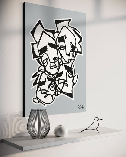LIFE IS NO SUGAR LICKIN | Canvas print