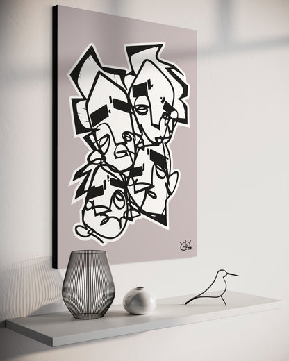 LIFE IS NO SUGAR LICKIN | Canvas print