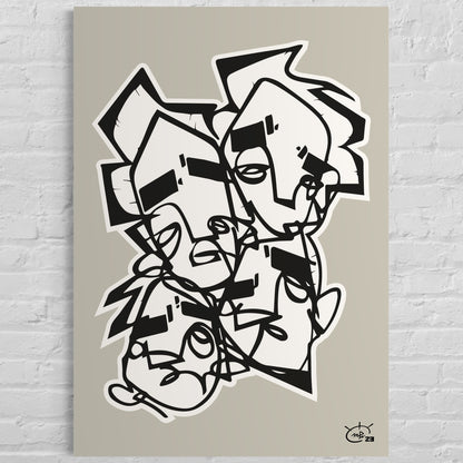 LIFE IS NO SUGAR LICKIN | Canvas print