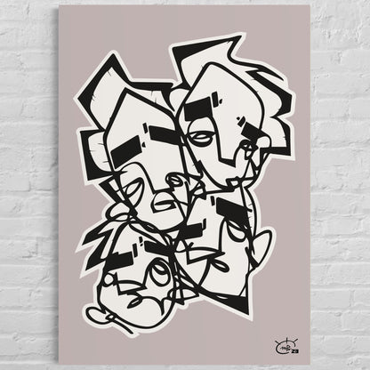 LIFE IS NO SUGAR LICKIN | Canvas print
