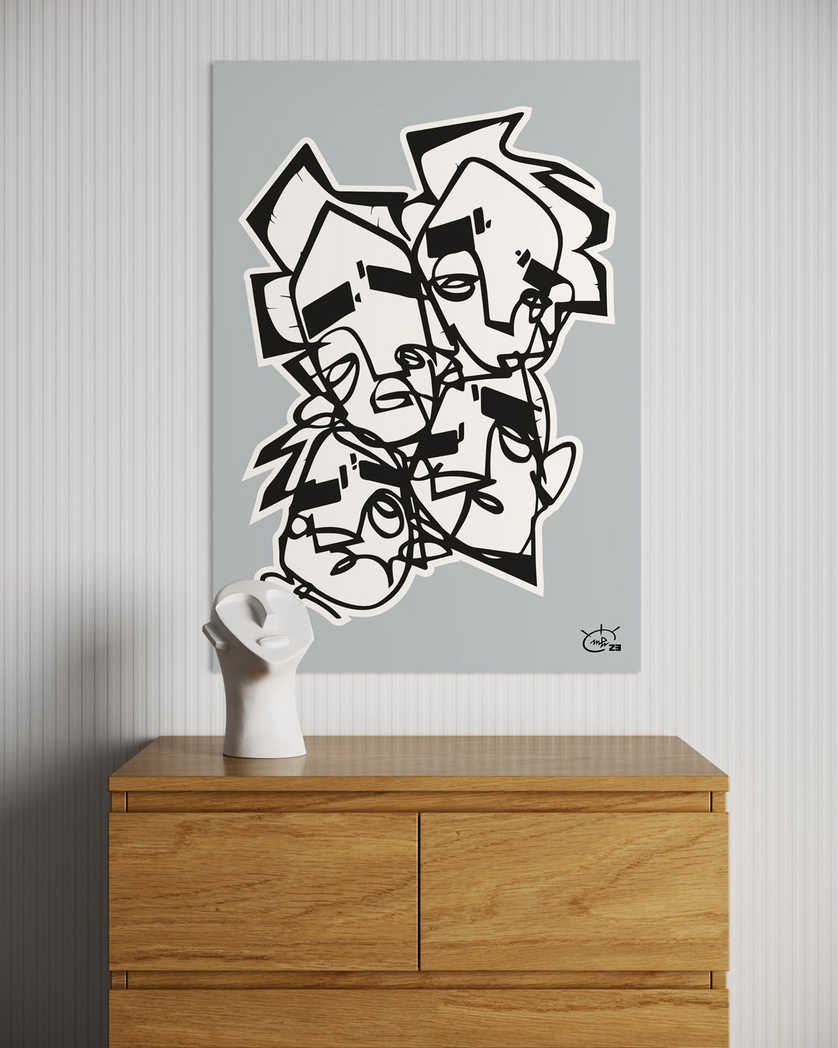 LIFES NO SUGARLICKIN | Single line contemporary art poster