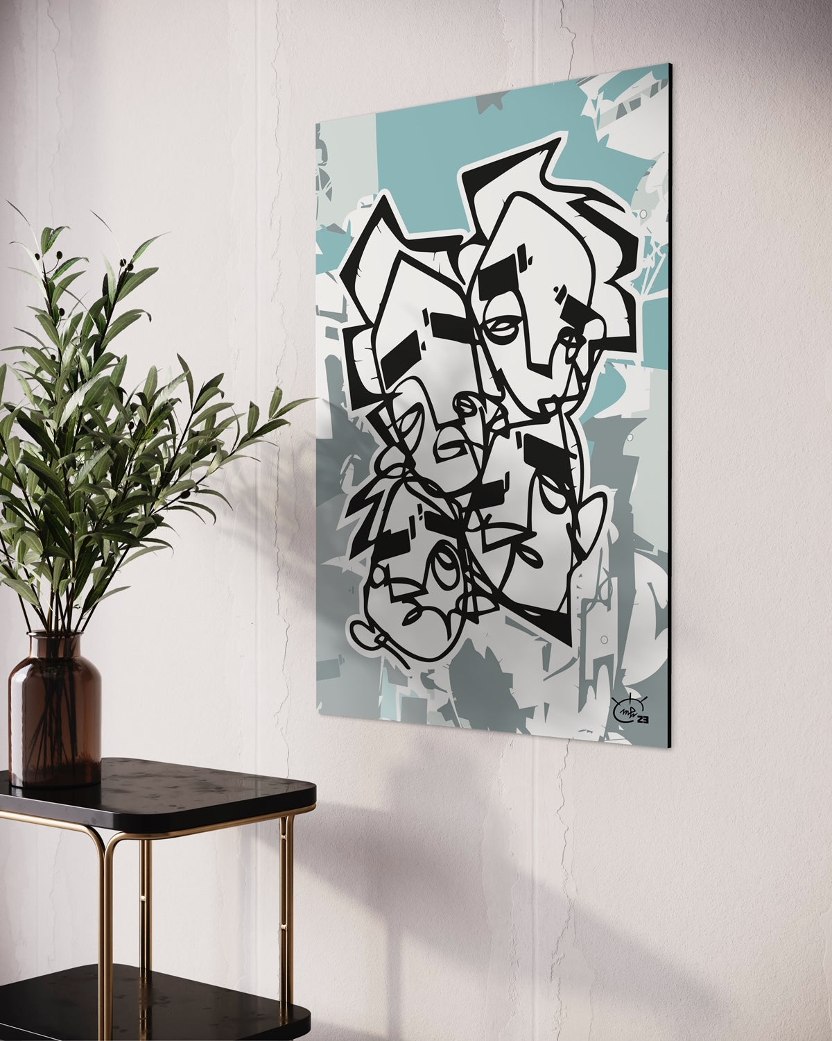 LIFES NO SUGARLICKIN | Single line contemporary art poster