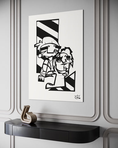 MEN AT WORK | Canvas print