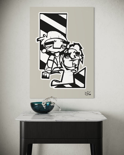 MEN AT WORK | Canvas print