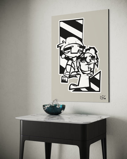 MEN AT WORK | Canvas print