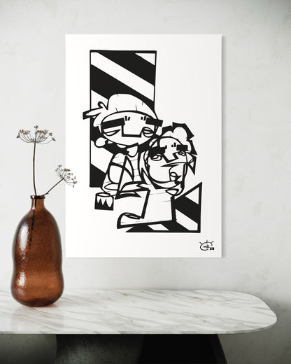 MEN AT WORK | Canvas print