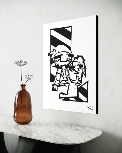 MEN AT WORK | Canvas print