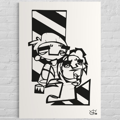 MEN AT WORK | Canvas print