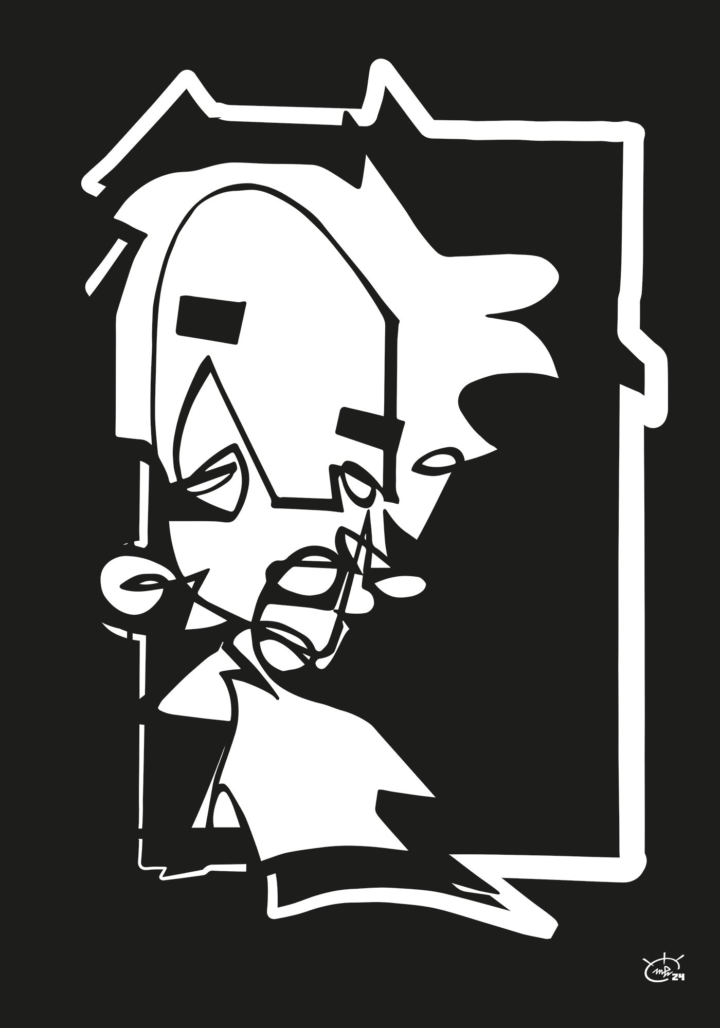 MISS HOLLE | One line modern art poster