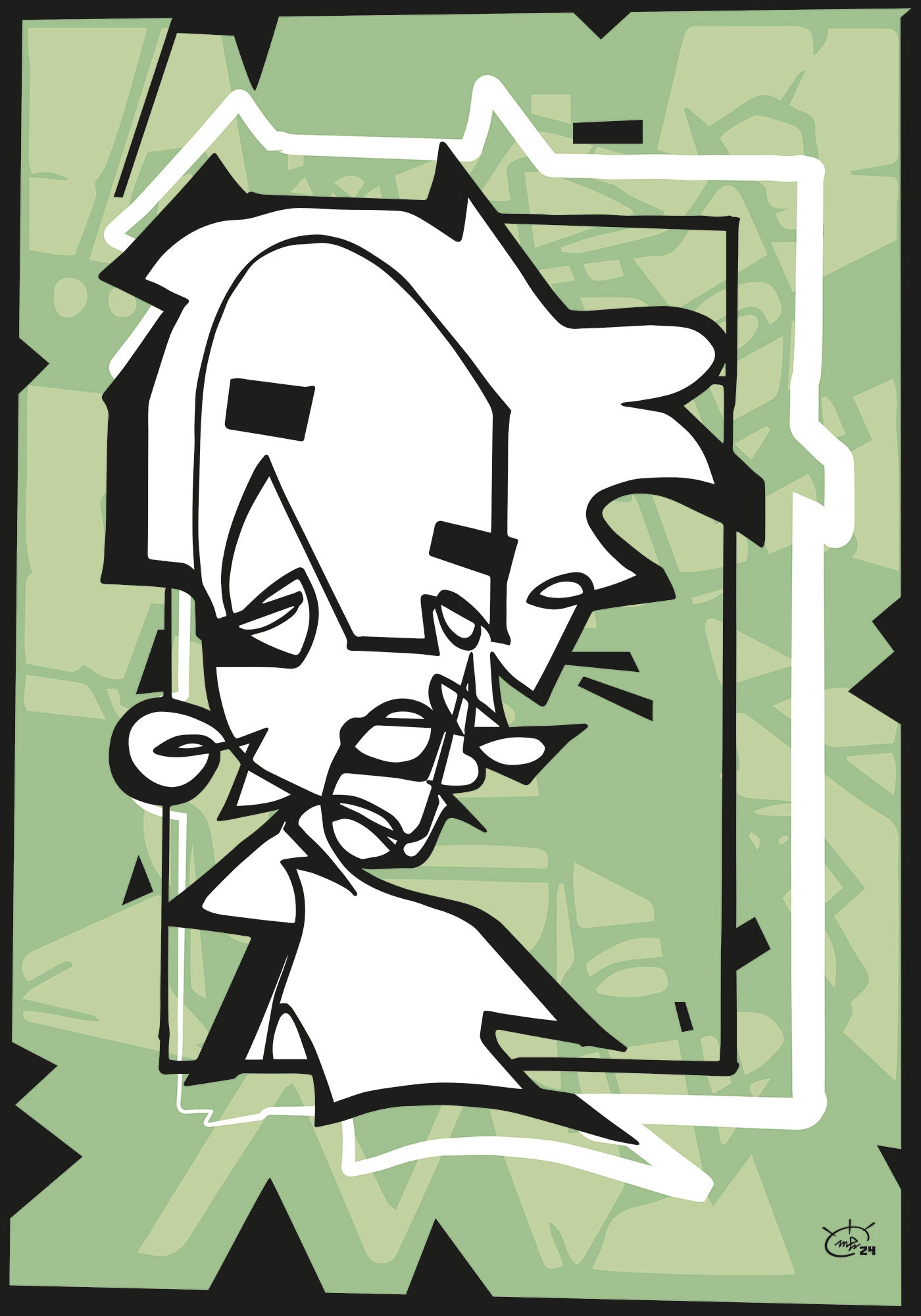 MISS HOLLE | One line modern art poster