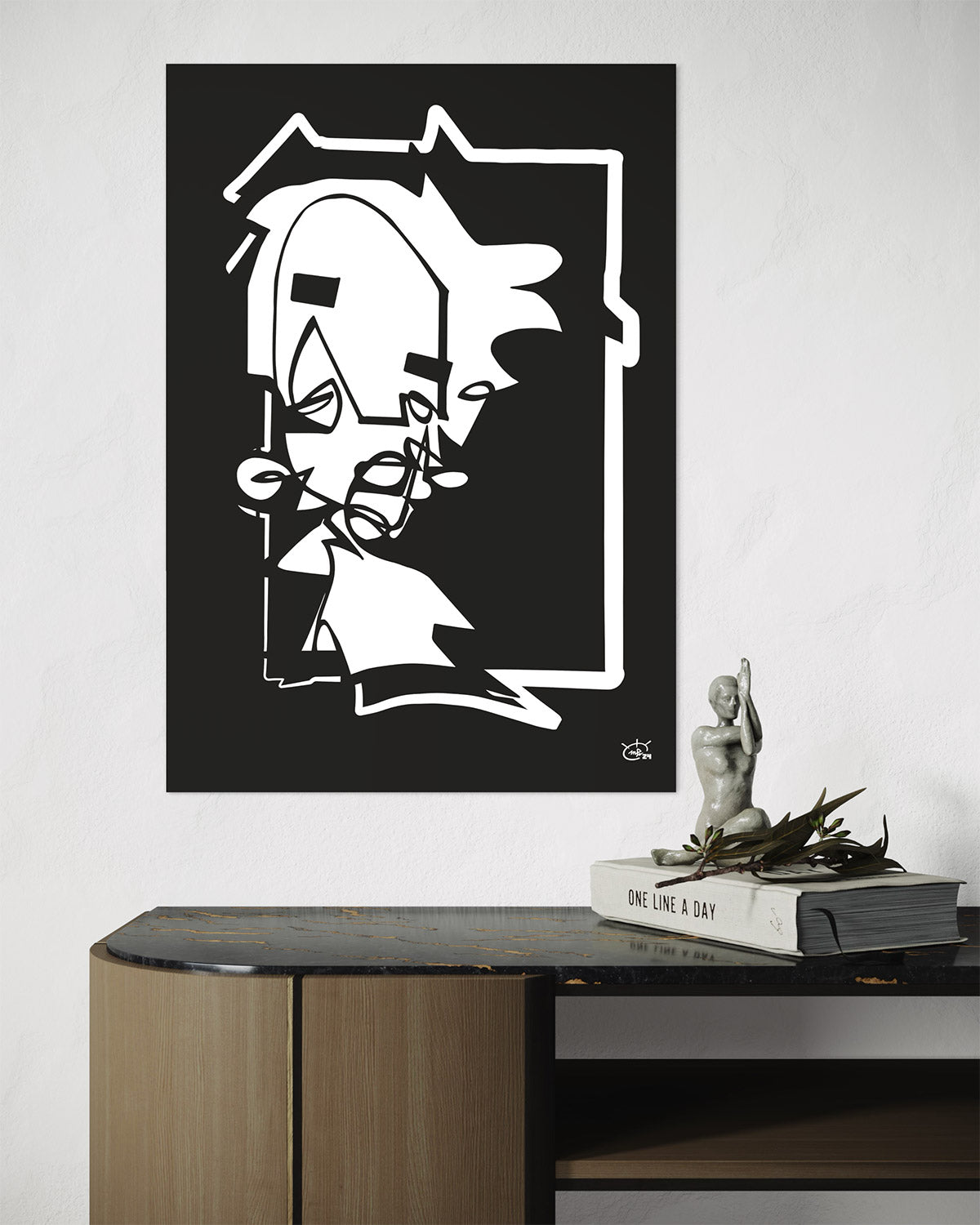 MISS HOLLE | One line modern art poster