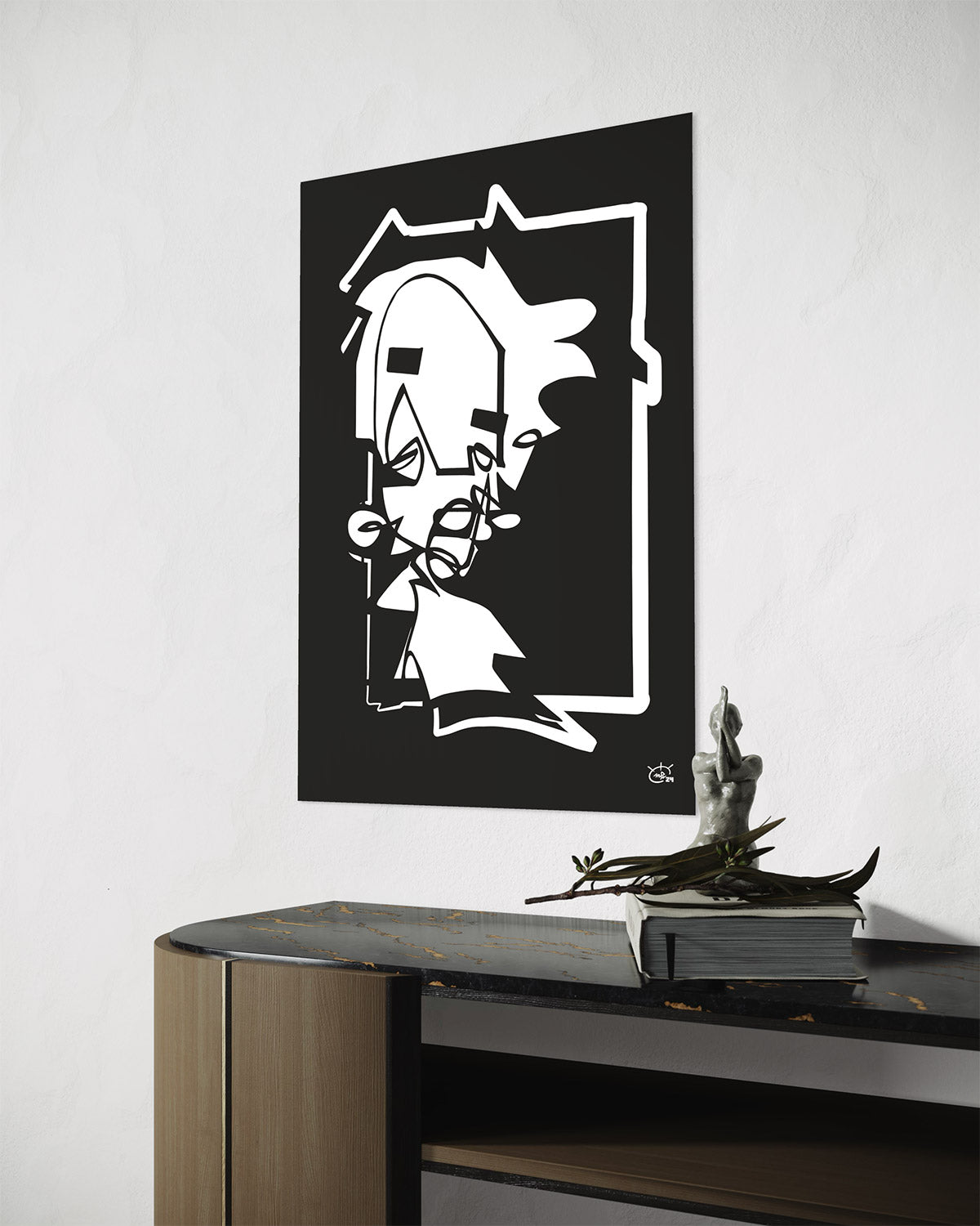 MISS HOLLE | One line modern art poster