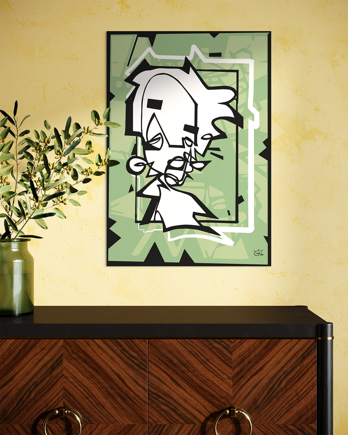 MISS HOLLE | One line modern art poster