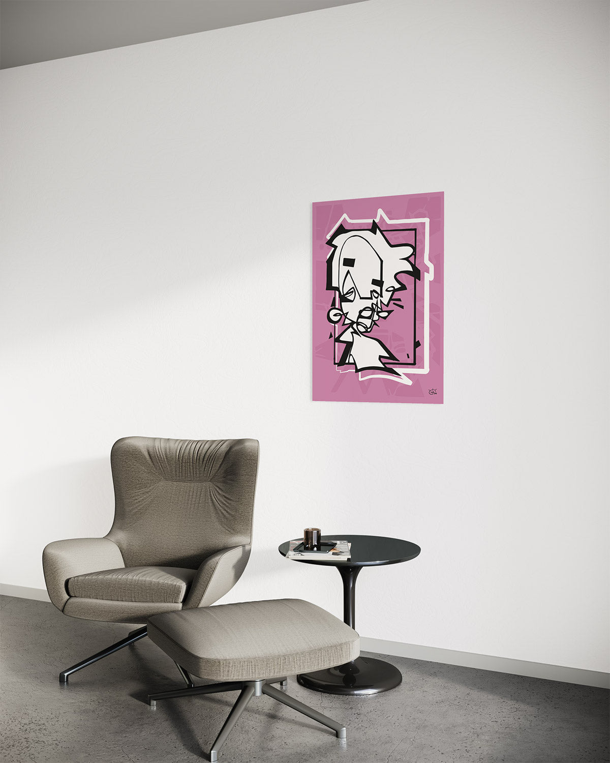 MISS HOLLE | One line modern art poster