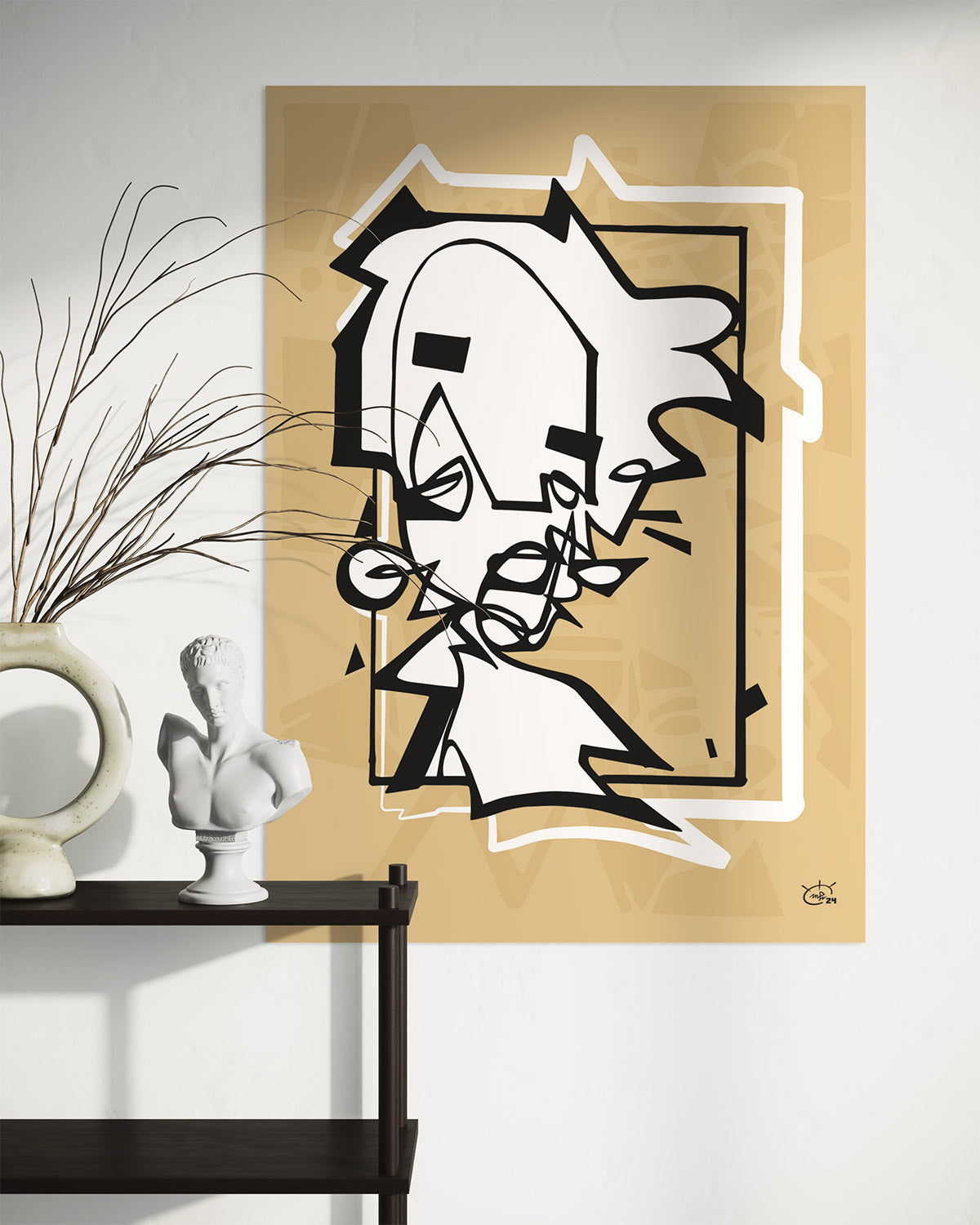 MISS HOLLE | One line modern art poster