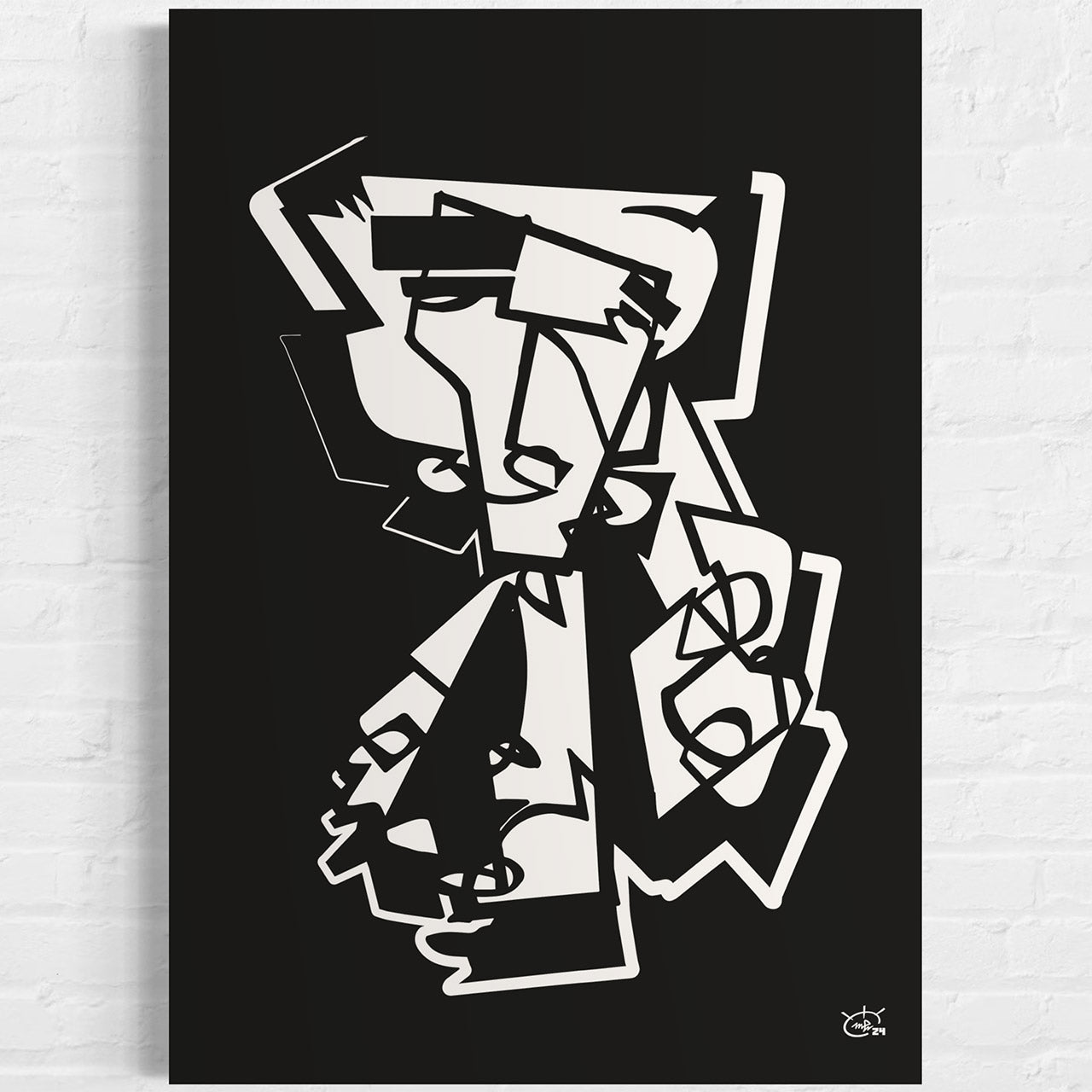 MR RACKET | Single line art modern art poster