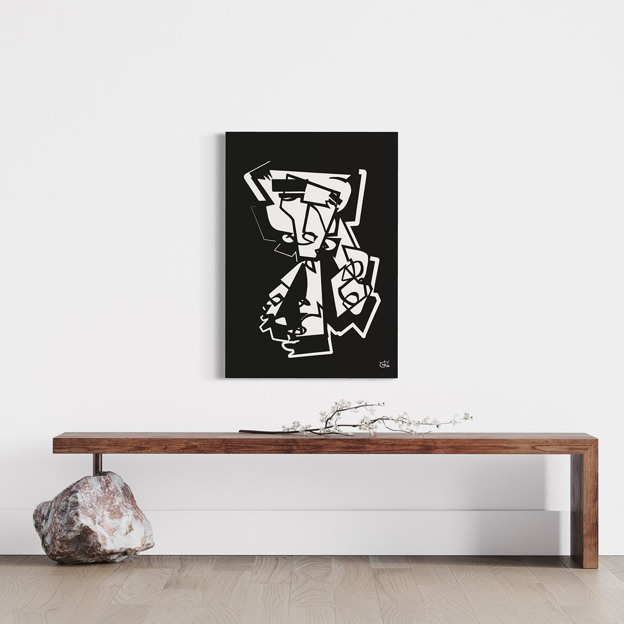 MR RACKET | Single line art modern art poster