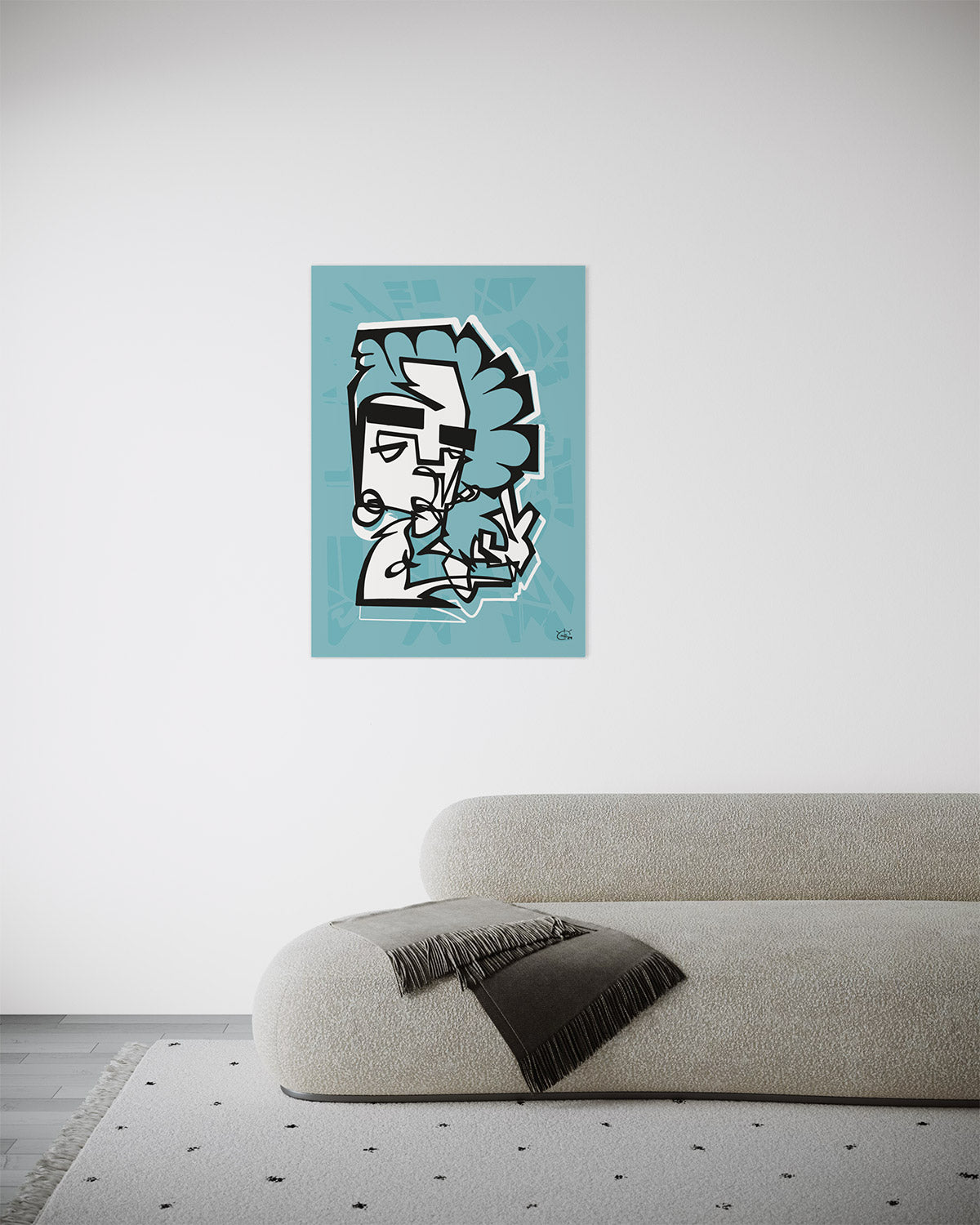 PEACOCK | Single line art contemporary art poster