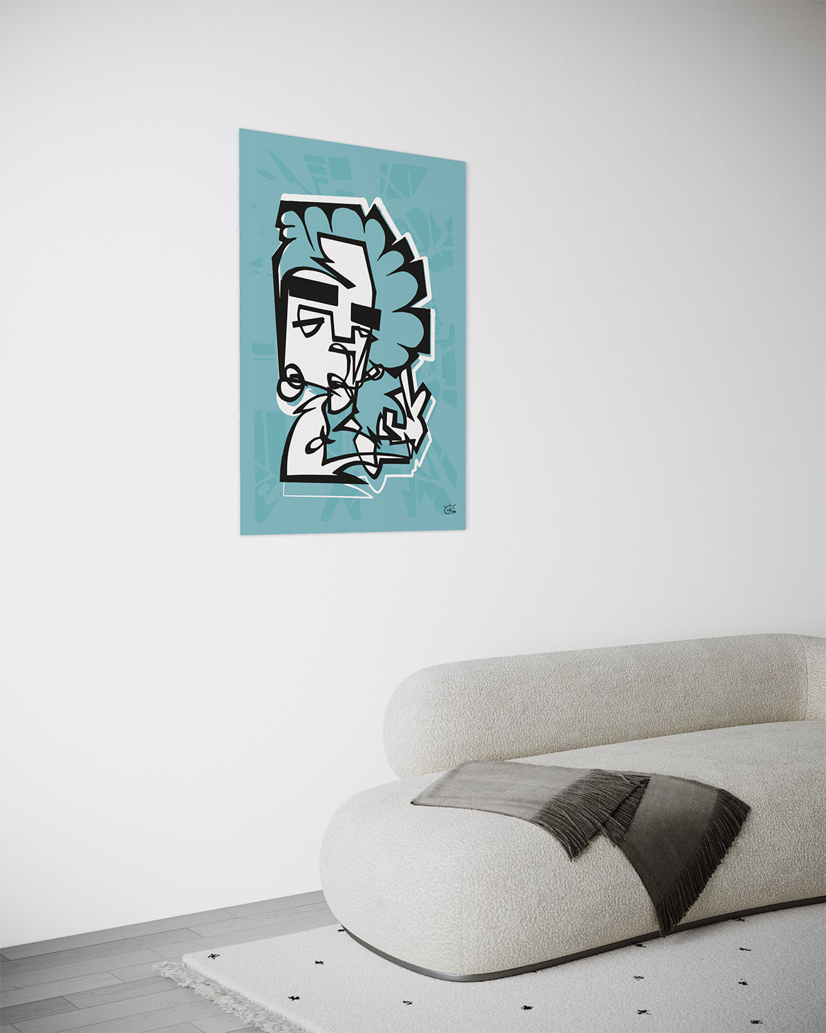 PEACOCK | Single line art contemporary art poster