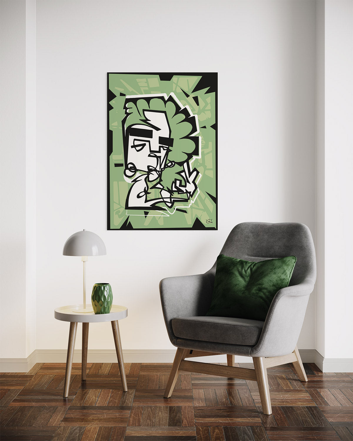 PEACOCK | Single line art contemporary art poster