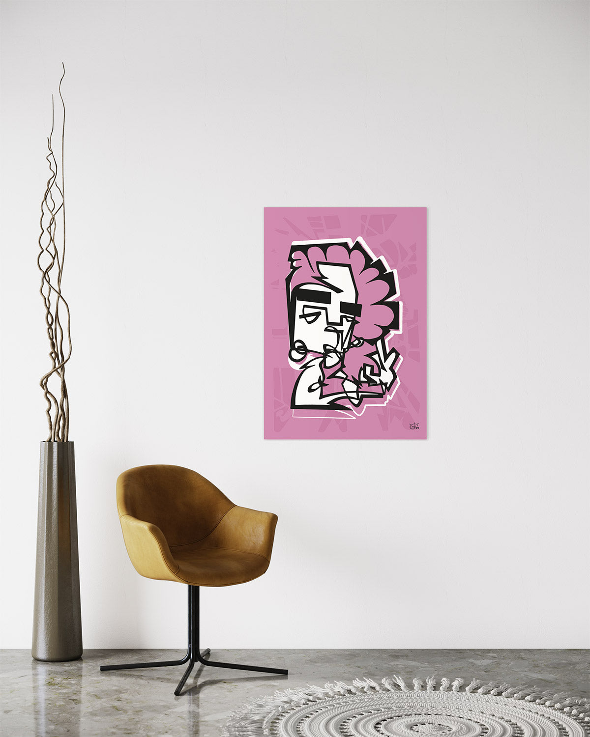 PEACOCK | Single line art contemporary art poster