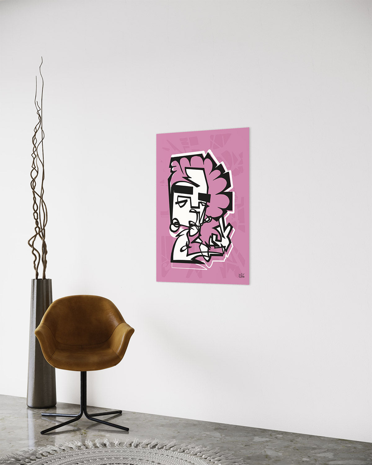 PEACOCK | Single line art contemporary art poster