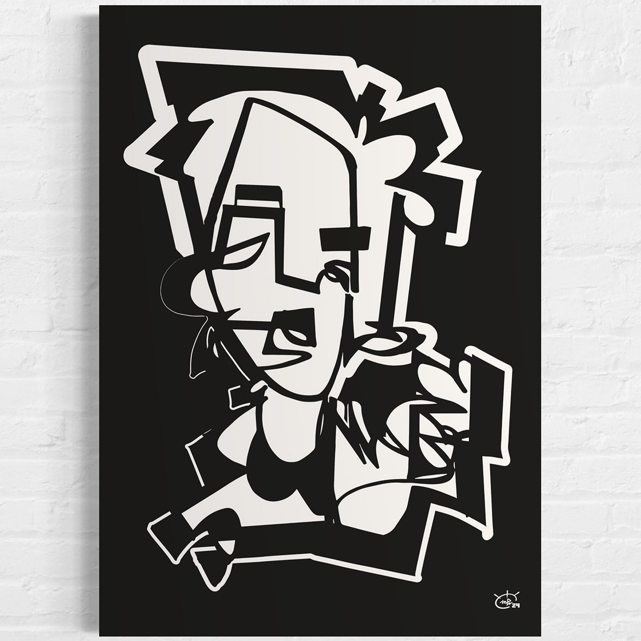 PENNYFOX | One line modern canvas art print