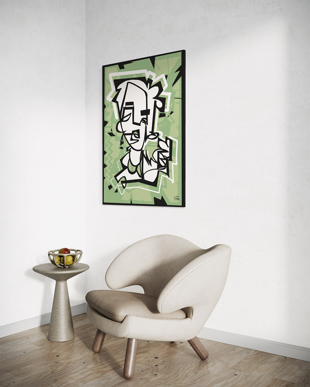 PENNYFOX | One line modern canvas art print