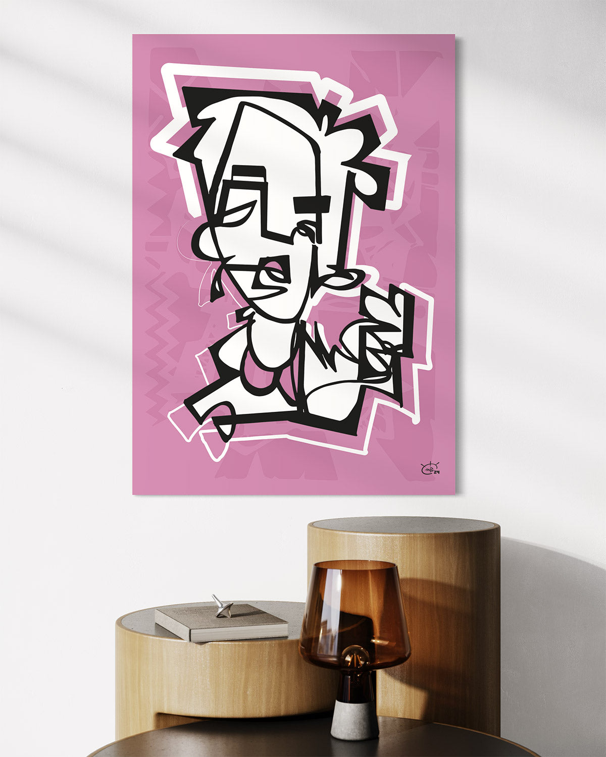 PENNYFOX | One line modern canvas art print