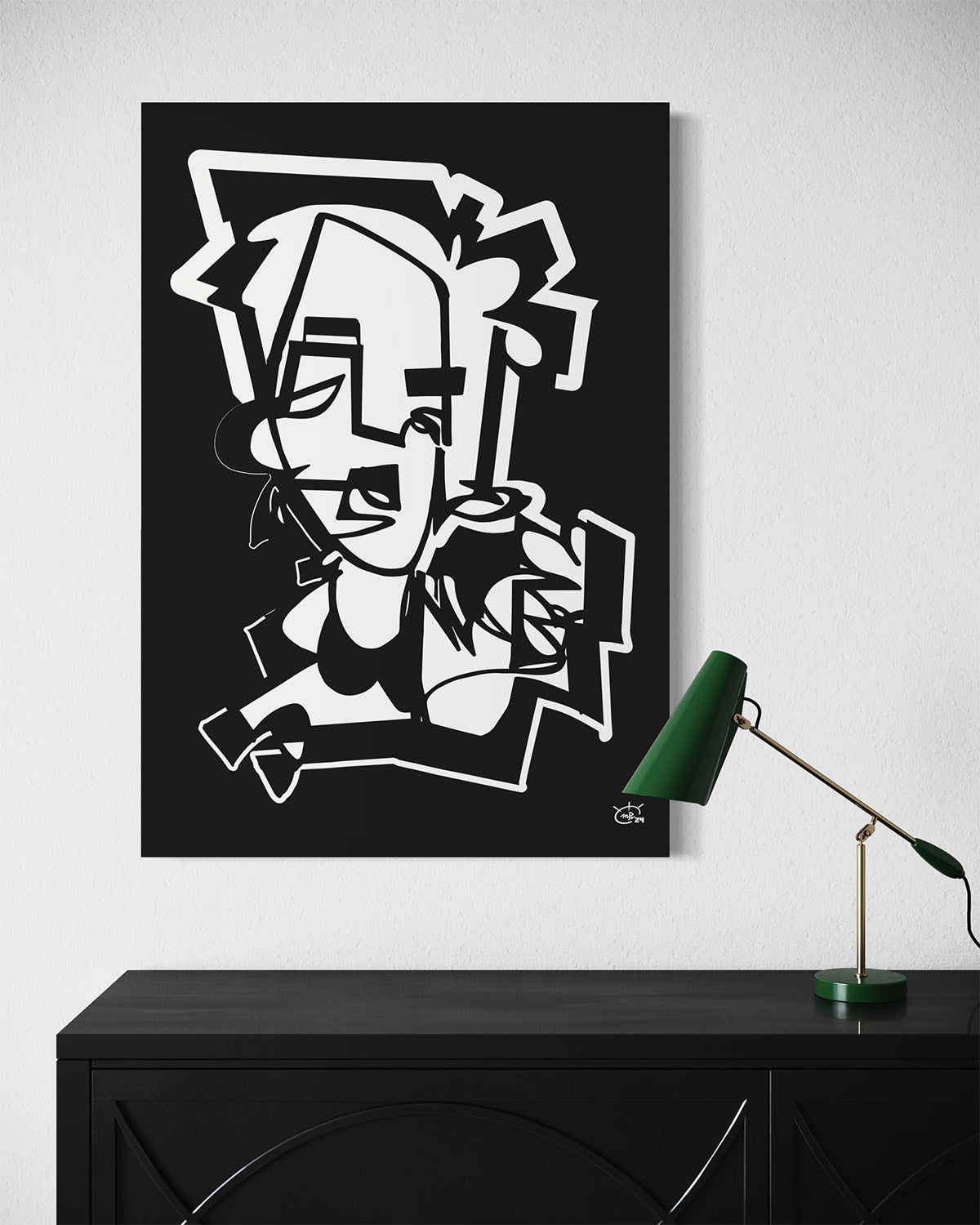 PENNYFOX | One line modern canvas art print